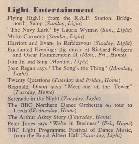 Radio Times 27 March 1959